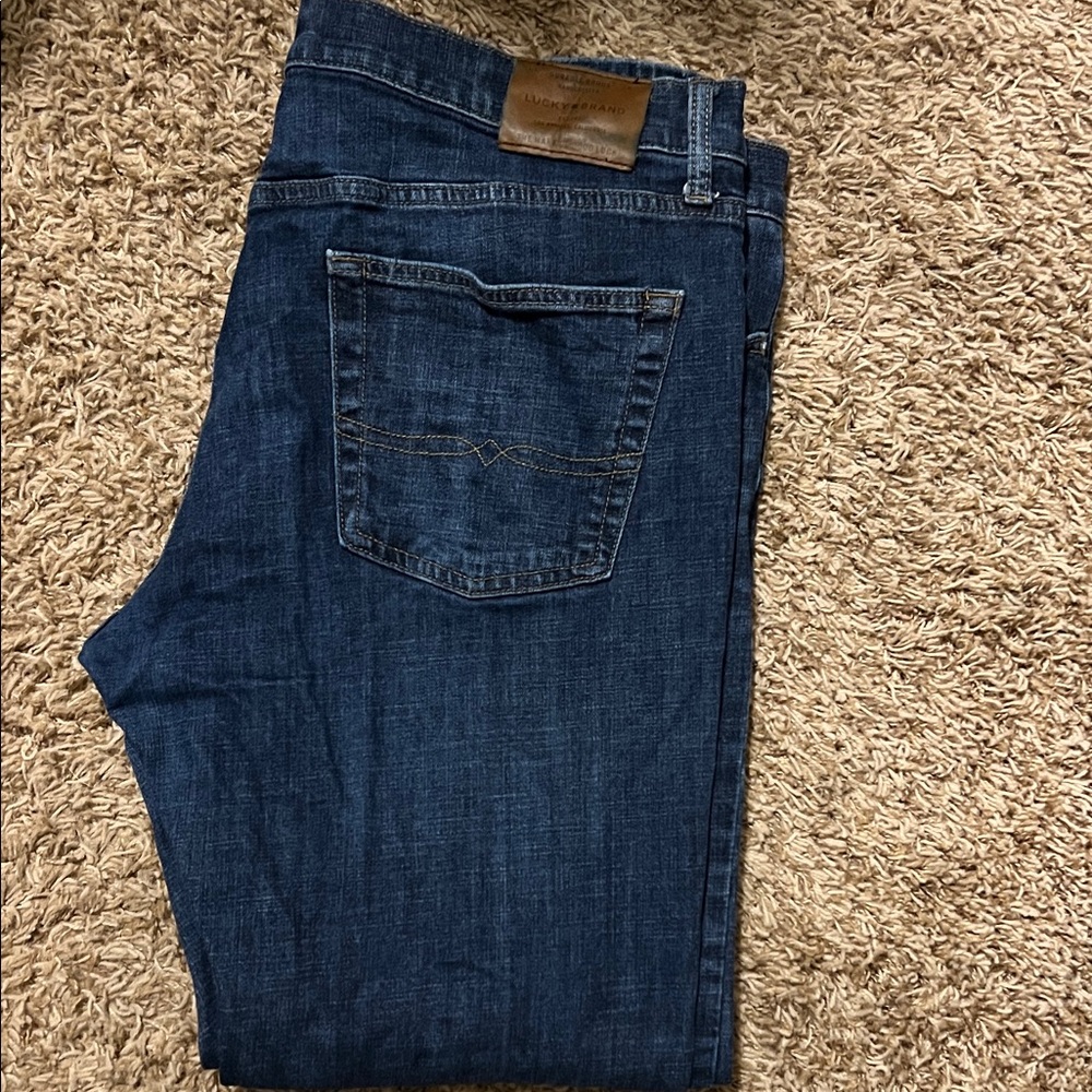 Lucky Brand Dark Blue Straight Jeans